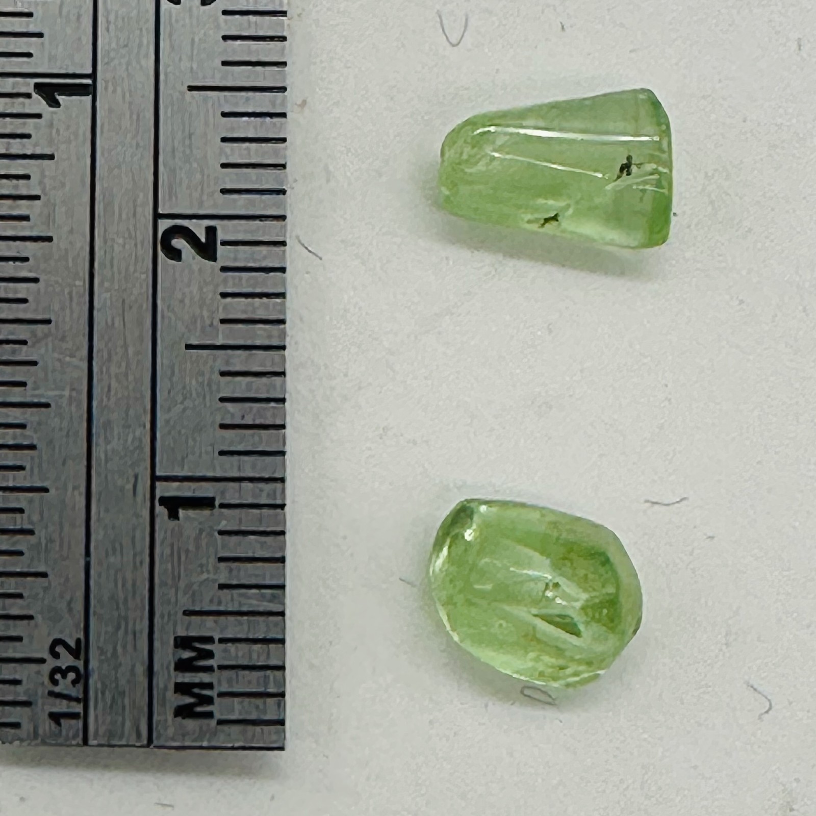 AAA Mint Green Peridot Nugget Pendant Beads | 8×5 to 10x10mm | 2 Beads |