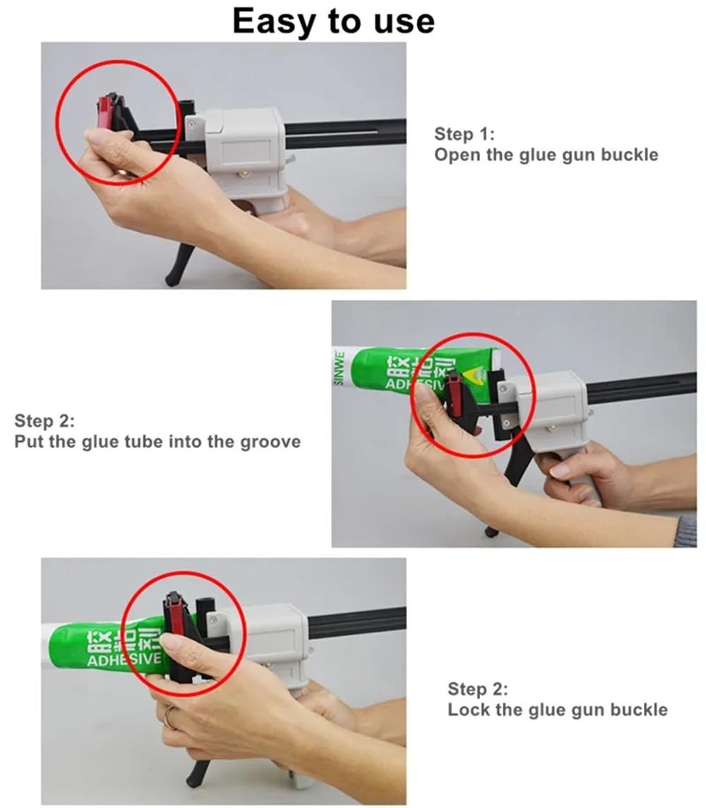 Toothpaste Tube Squeezing Machine Dispenser – 704 Silicone Manual Glue Gun