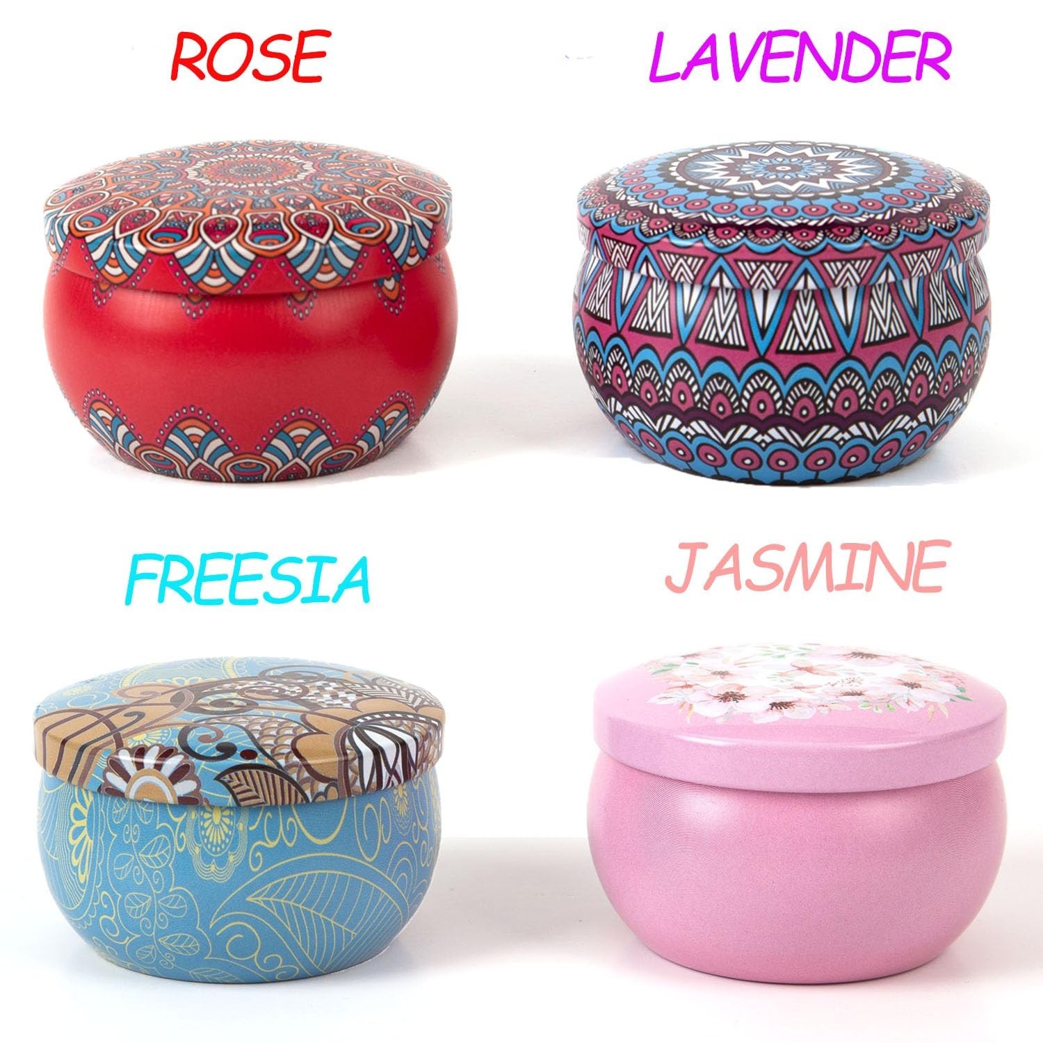 Scented Candles Gift Set, Natural Soy Candles Non Toxic, 4 Pack | 5% Essentia…