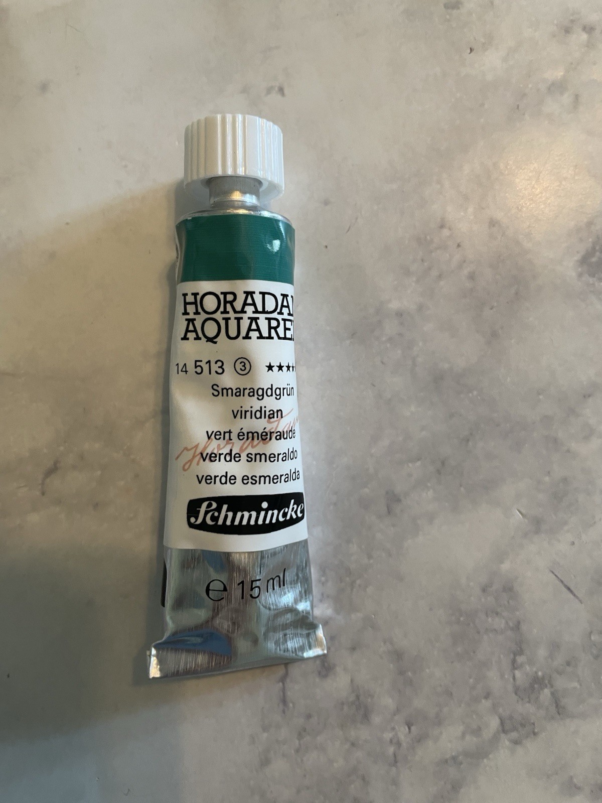 Schmincke Hordam Watercolor 15ml Tube Viridian New