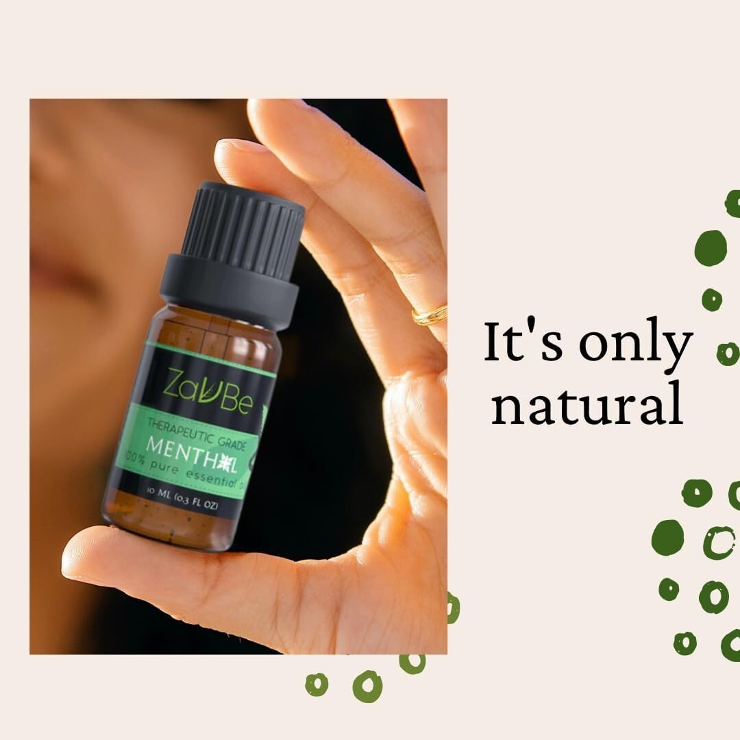 ZAVBE Menthol Breathe Essential Oil Blend 120ml/10ml – Pure, Essential Oil