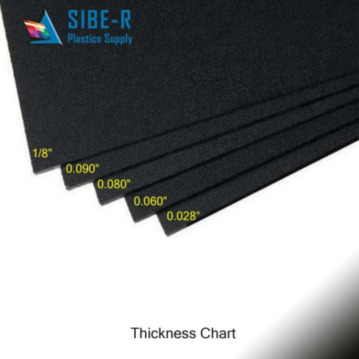 Kydex-V Plastic Sheet – Calcutta Black – Choose Your Size and Thickness