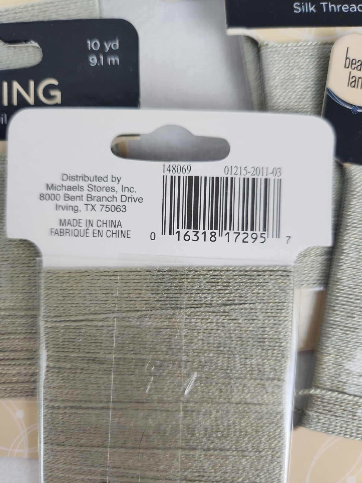 Lot Of 17 Packs Silk Thread Cording