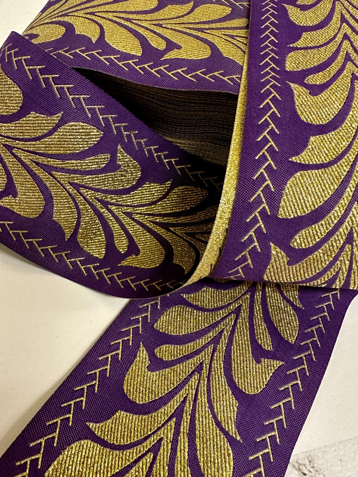 3″ Metallic Jacquard Trim – 8 Continuous Yards!