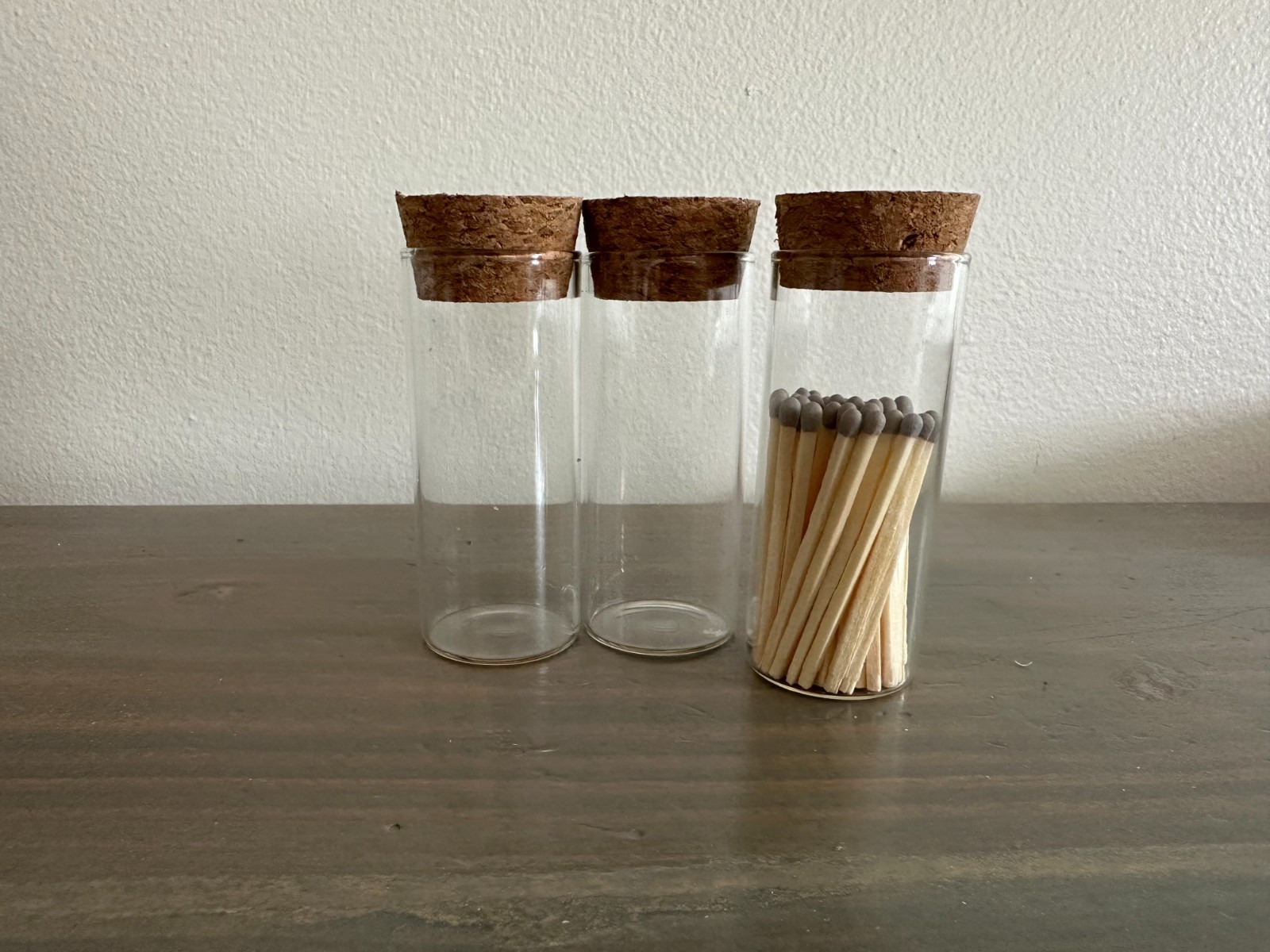 10 Pcs 30ML Empty Transparent Bottle Clear Glass Bottles Vials With Cork