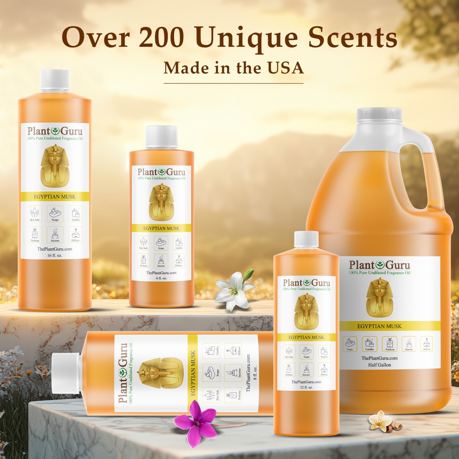Egyptian Musk Perfume Fragrance Body Oil For Skin, Candle Soap Making Bulk