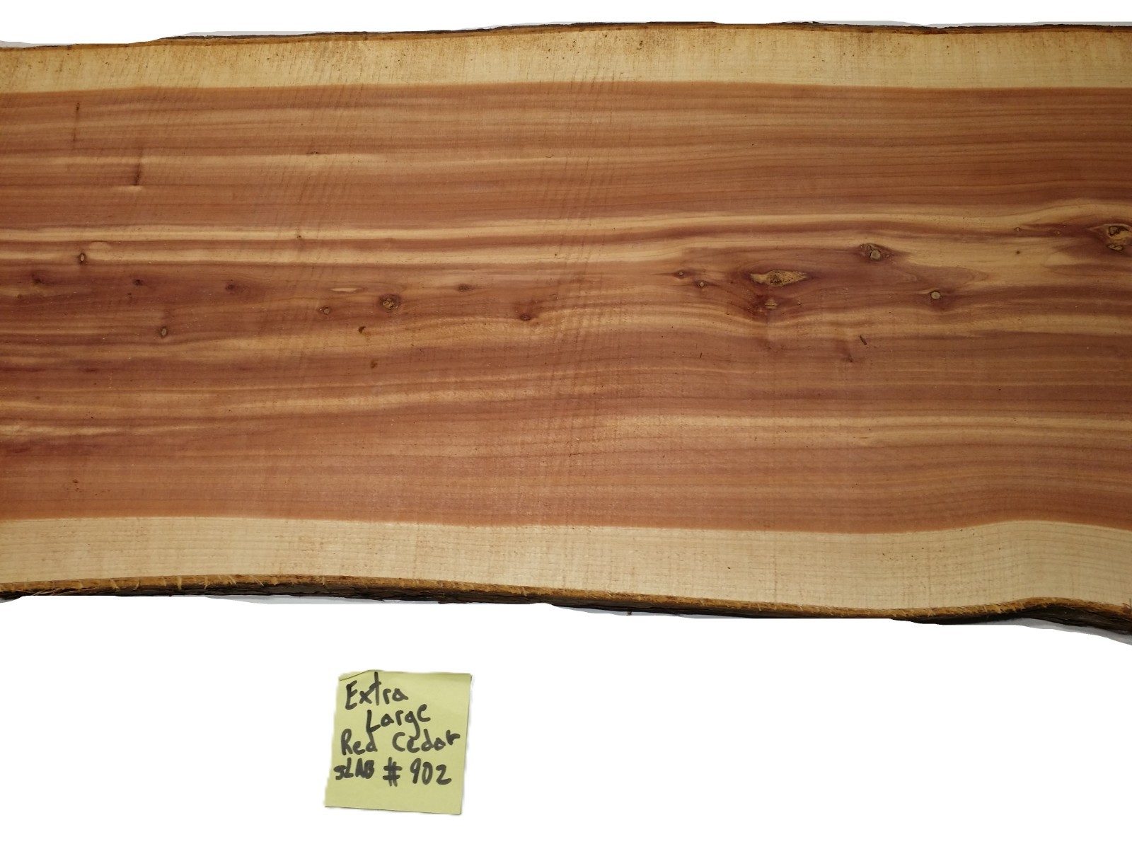 1 LARGE Aromatic Red Cedar Wall Live Edge Slab .75″T x 15-17″W x 49″L SHIPs FREE