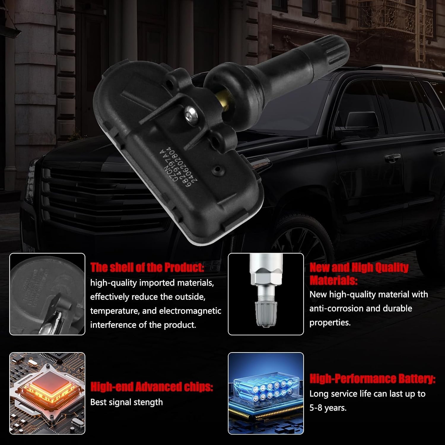 TPMS Tire Pressure Monitoring Sensor Compatible with Ram 1500/2500/3500//4500/55