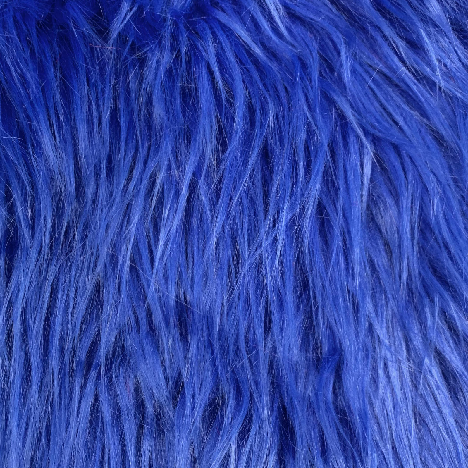 Eden ROYAL BLUE Shaggy Long Pile Soft Faux Fur Fabric for Fursuit, Cosplay Cost