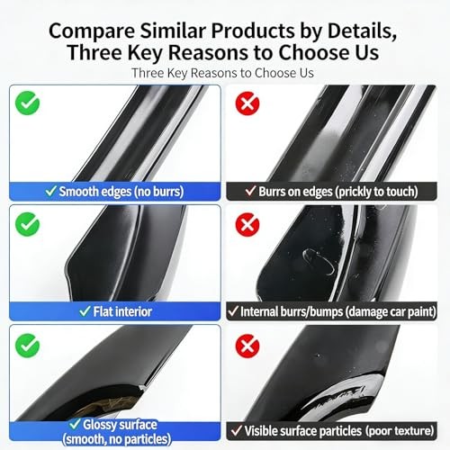 Car Exterior Door Handle Cover Trims Compatible with Honda Civic Carbon Fiber
