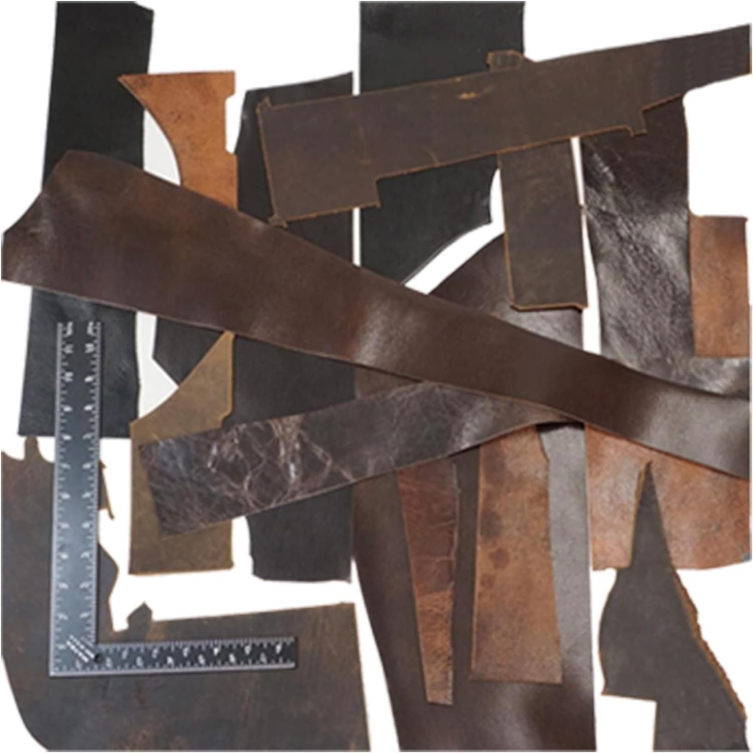 ELW Vegetable & OilTanned Leather Scraps 2-15 oz (1.4-6mm) 1-30 lb Sizes