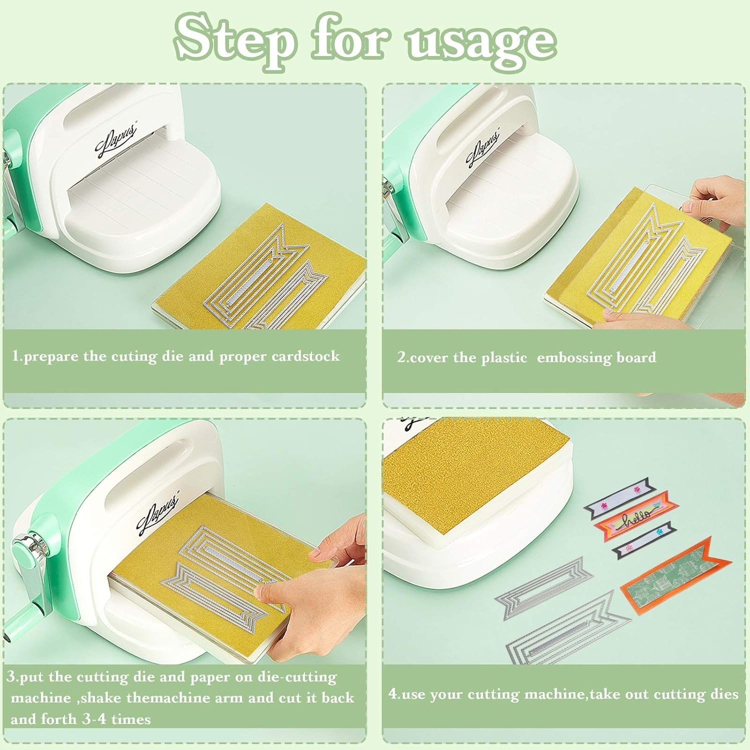 High-Quality Carbon Steel Bookmark Cutting Dies Set for Creative DIY Projects