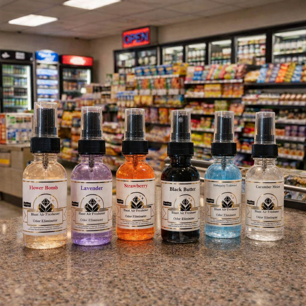 Odor Eliminator & Blunt Spray Concentrated No alcohol. 30ml. Free 2nd Bottle