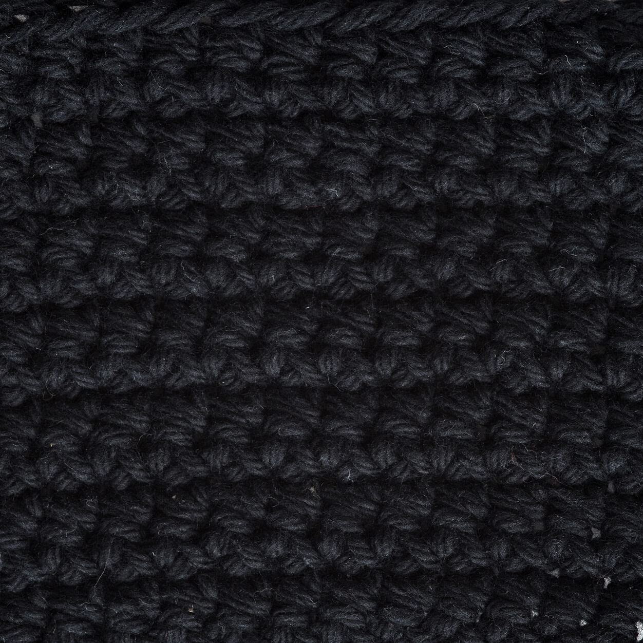 Lily Sugar’n Cream Black Worsted Weight 100% Cotton Cone Yarn 14oz Knitting