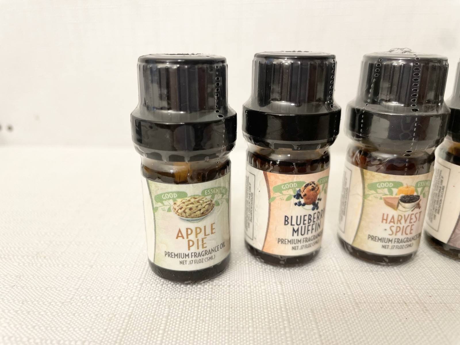 (5) Essential Oil Set Dessert Scented Marshmallow Apple Pie Brownie 5ml .17 oz