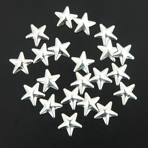 Threadart Specialty Nailhead – Silver Star 10x10mm – 1 Gross