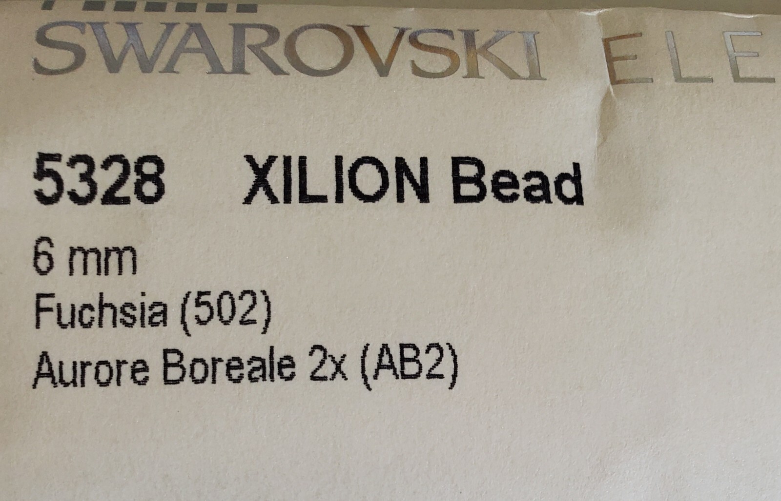 Swarovski Crystal 5328 6mm bicone beads Fuchsia AB2X (12pcs)