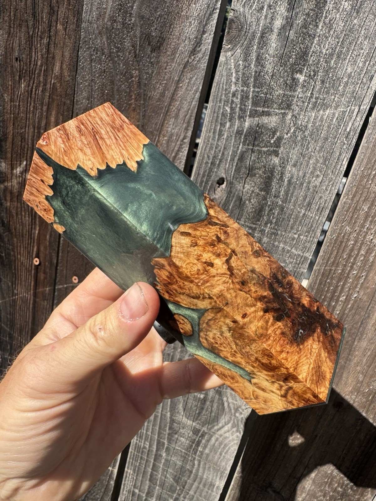 Stabilized Maple Burl Hybrid Resin, Duck Call, Knife Scales, Pen Blanks