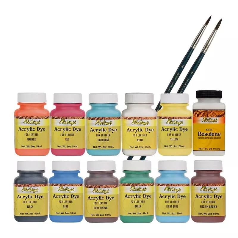 Fiebing’s Acrylic Leather Dye shoes, boots, purses – 2 oz All colors