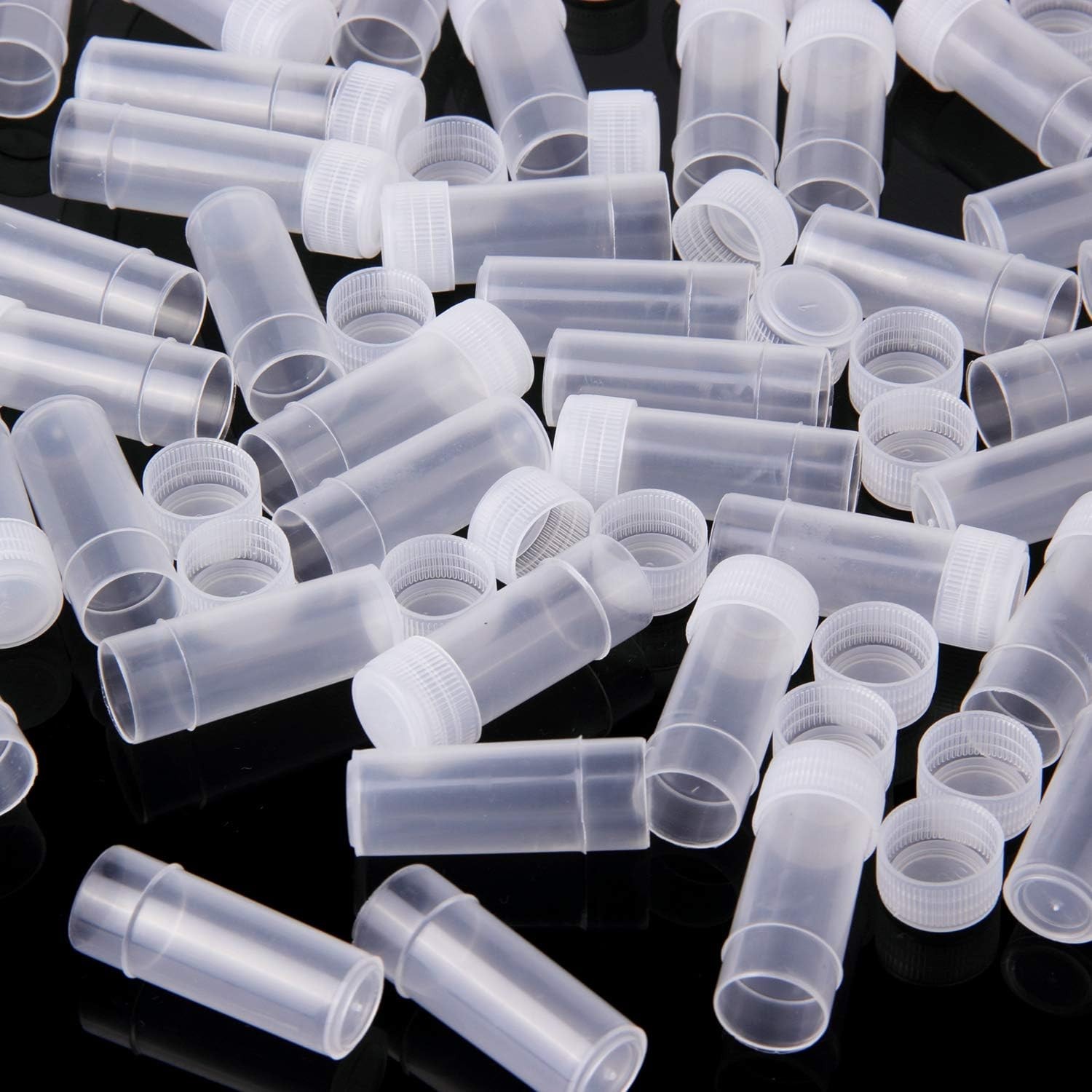 100Pcs 5ML Small Pill Plastic Containers Empty Pill Bottles Sample Bottles Vi…