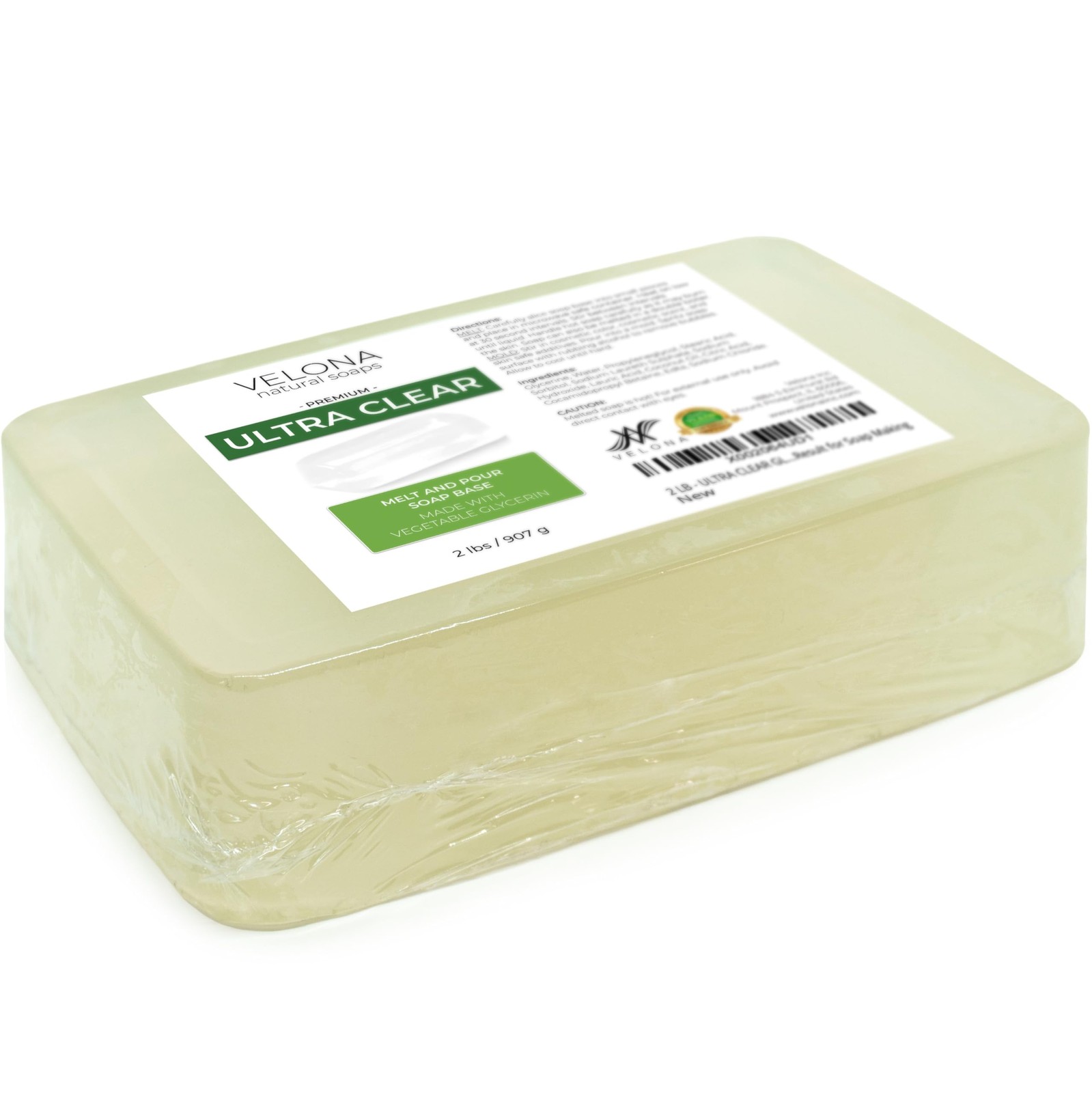 velona 2 LB – Ultra Clear Glycerin Soap Base Melt and 32 Ounce (Pack of 1)