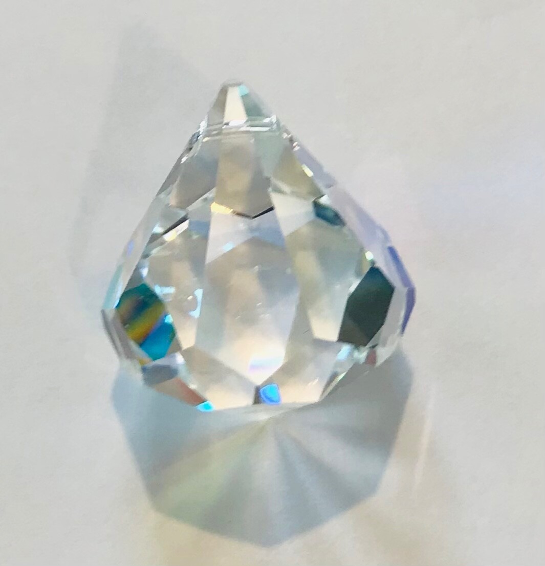 30mm Swarovski Aurora Borealis Dreidel/Bell Crystal Prisms CCI 8560-30