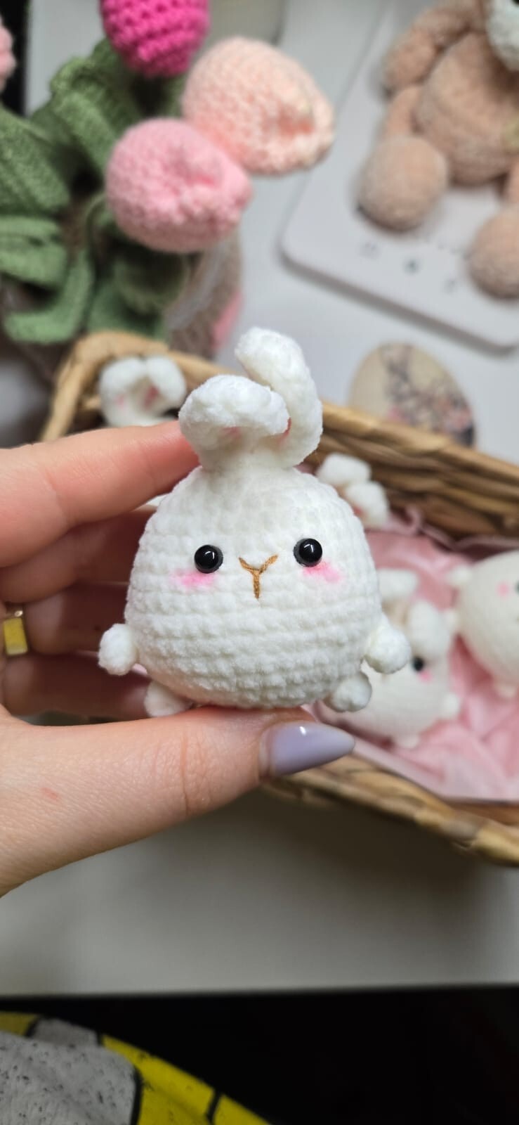 Crochet Bunny Easter egg, Crochet carrot bunny amigurumi, Crochet decor