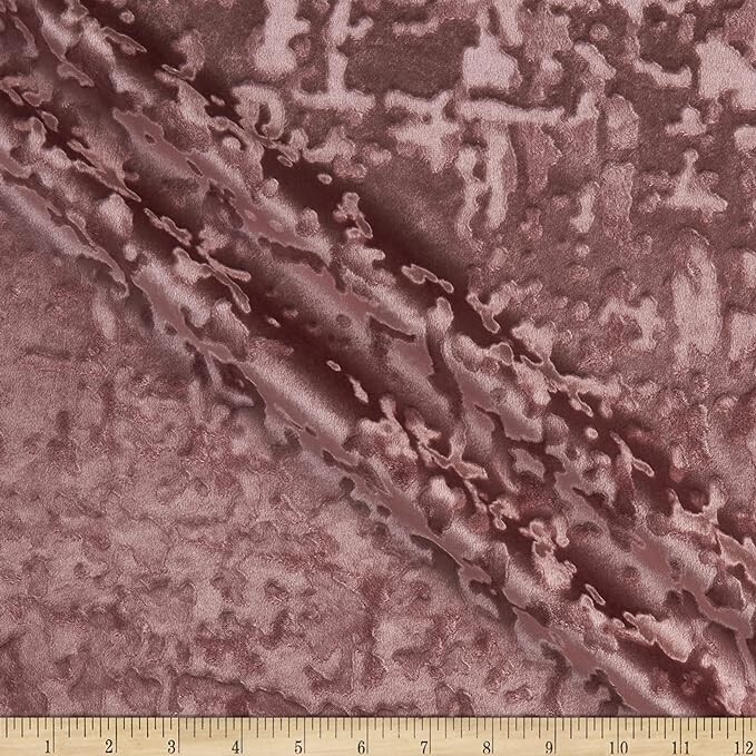 Abstract Crushed Velvet Fabric, 118 Inch. in Width, Ideal for Upholstery Etc.