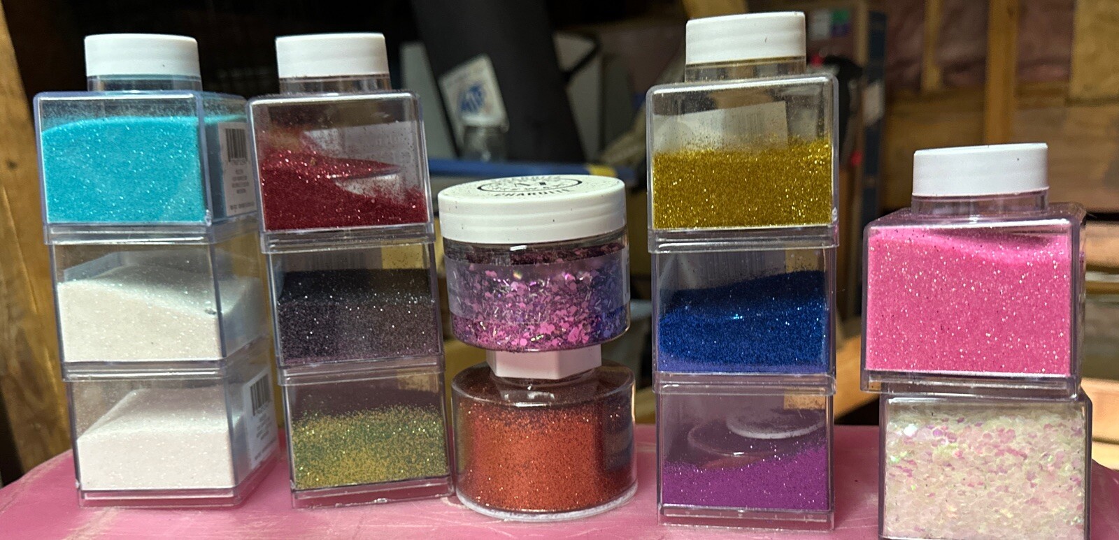 Huge Lot Of Quality StarCraft Glitter For Crafts Projects comes with container