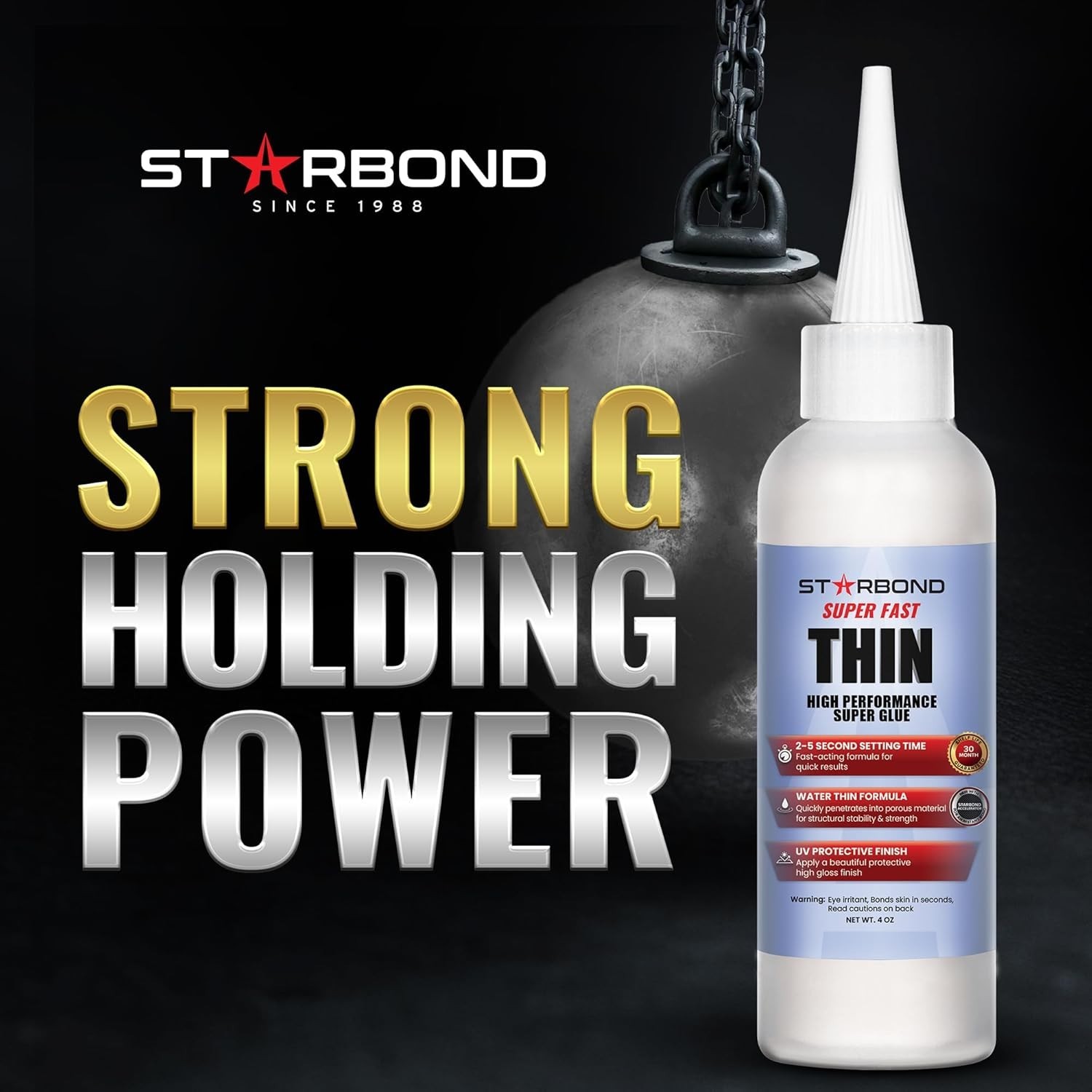 Starbond 4 oz. Super Fast Thin – Super Glue (Premium Cyanoacrylate CA Glue)