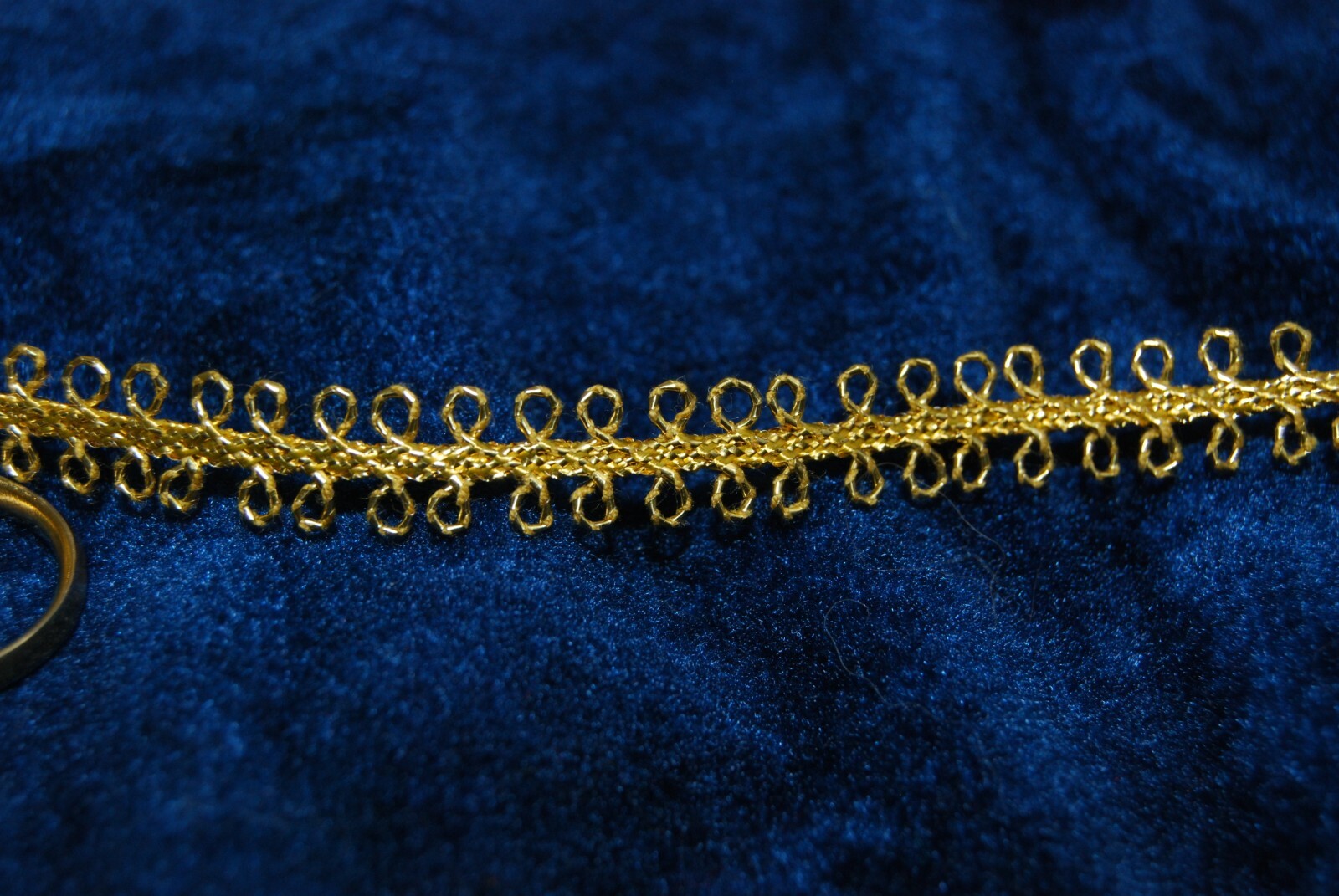 Gold or Silver Picot loop metallic braid trims sold by the yard- see variations
