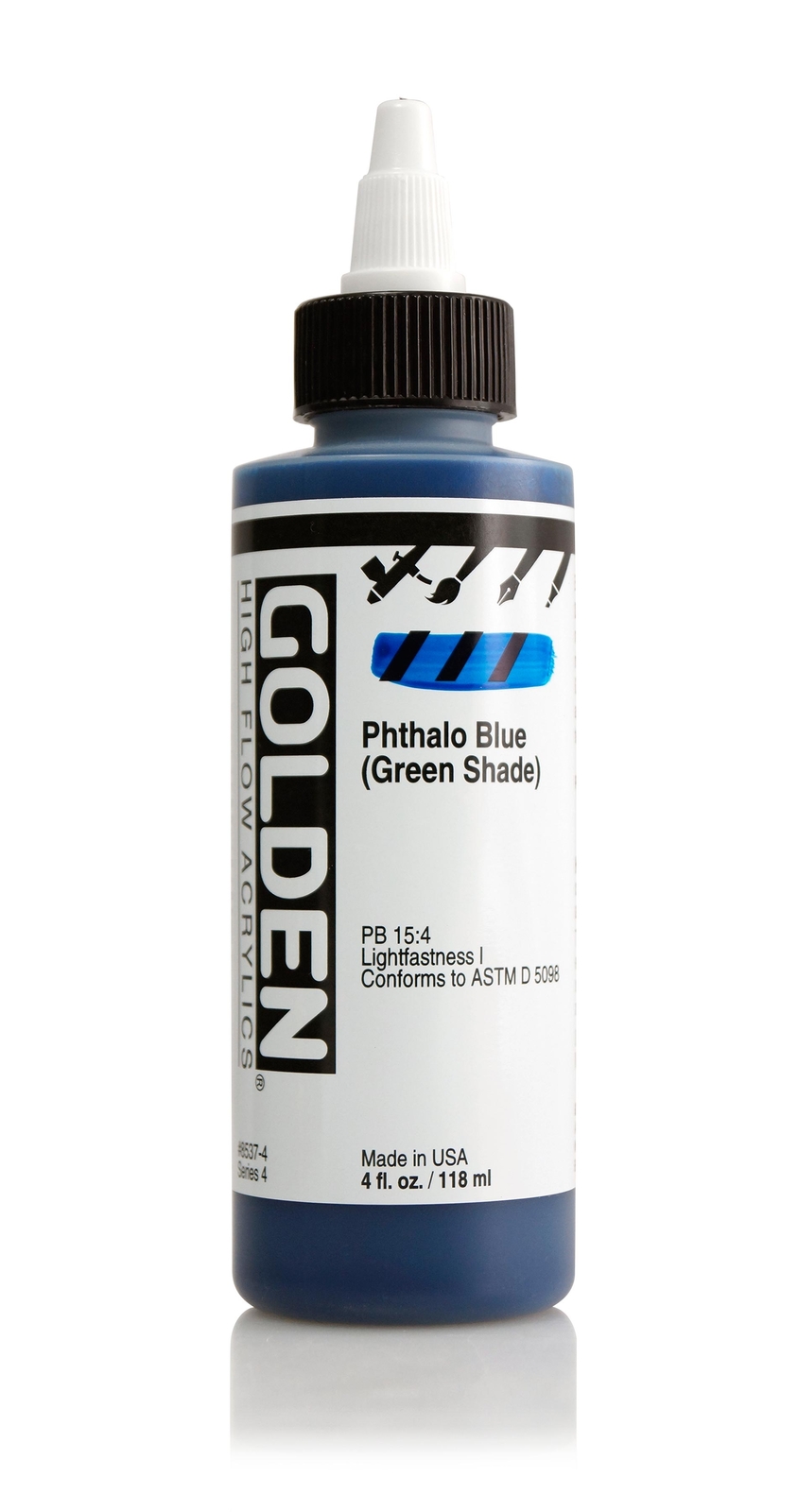 Golden High Flow 4Oz Phthalo Blue Gs