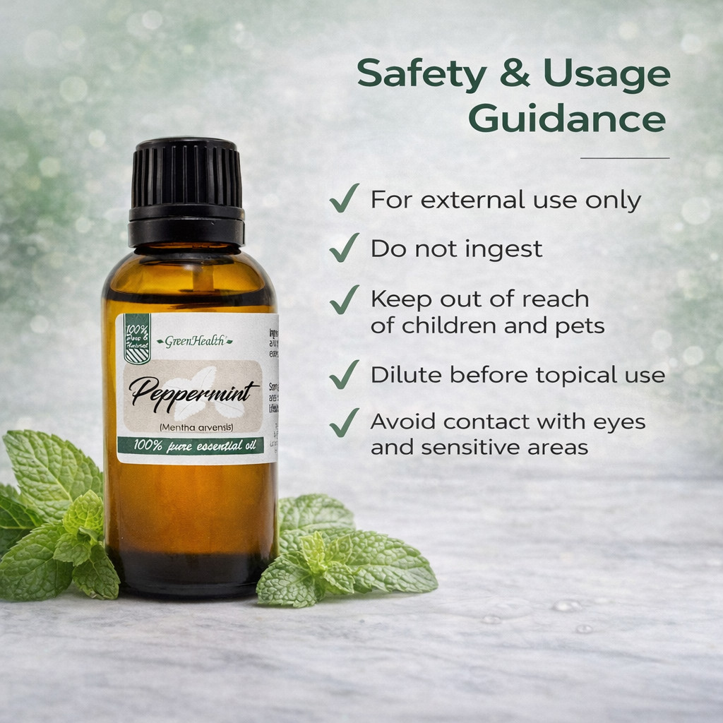 1 fl oz Peppermint Essential Oil 100% Pure – GreenHealth