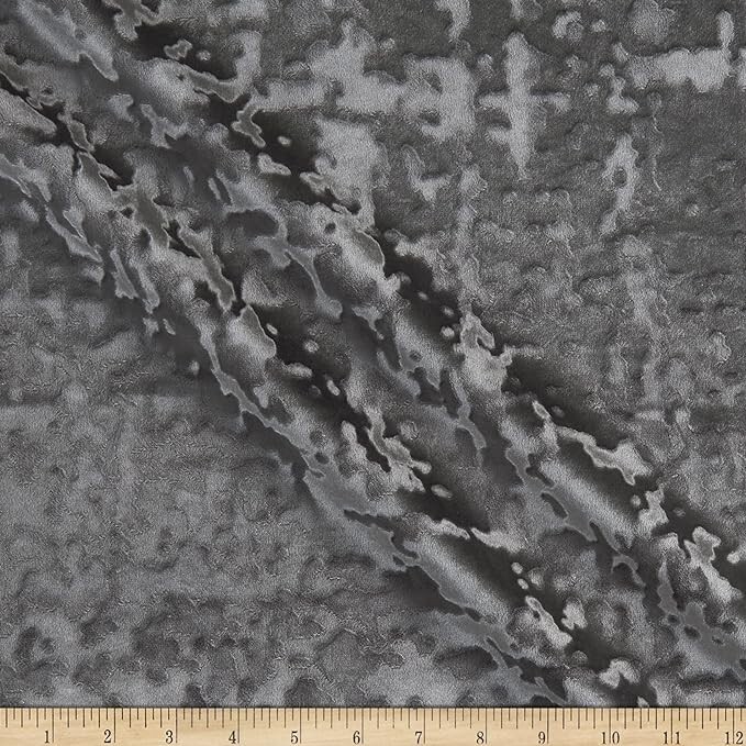 Abstract Crushed Velvet Fabric, 118 Inch. in Width, Ideal for Upholstery Etc.