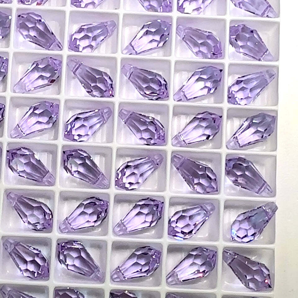 Swarovski Art 6000 13×6.5mm Alexandrite changing col Swarovski Drop Pendants 12p