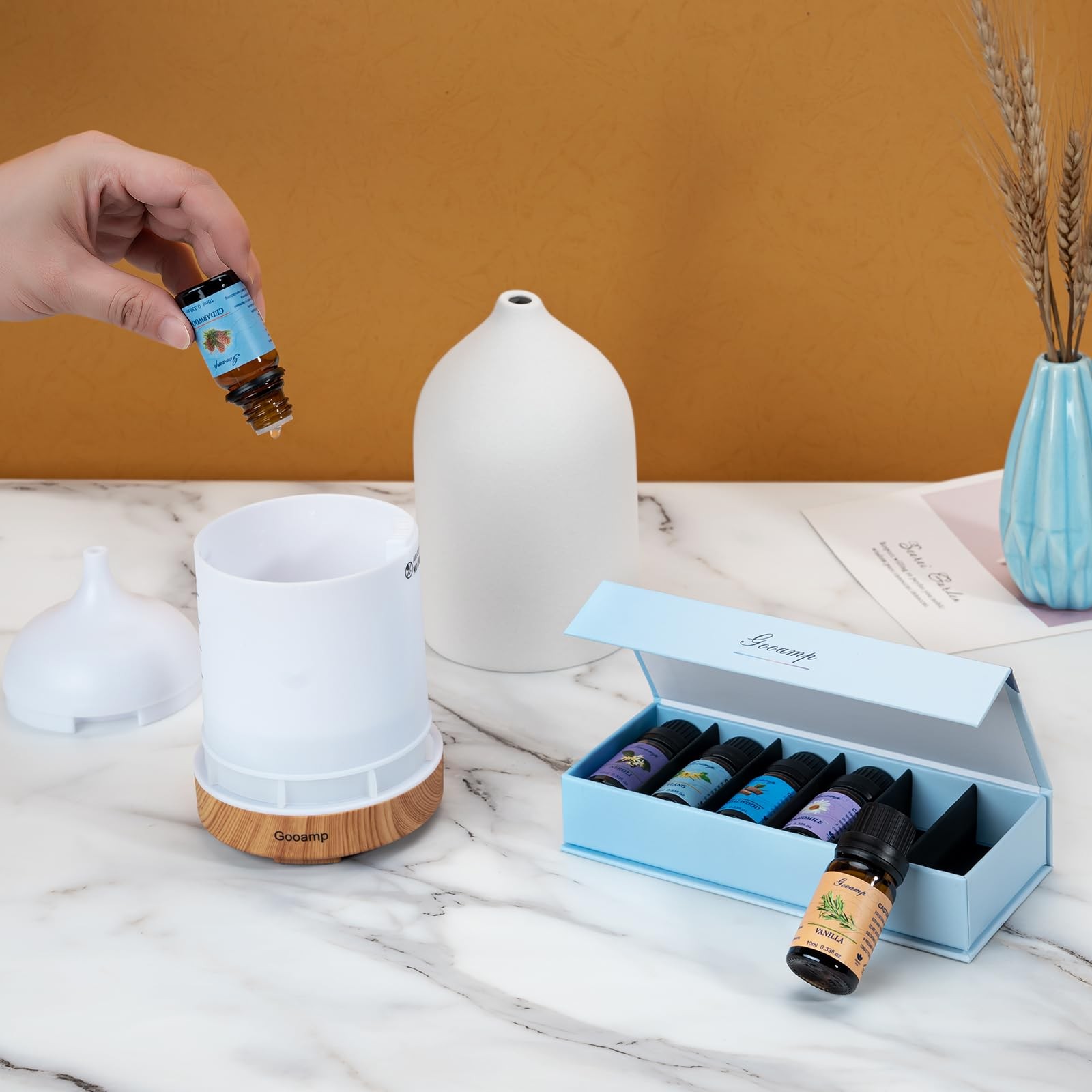Essential Oils Set-Top 6 Organic Blends for Diffusers, 0.33 Fl Oz (Pack of 6)