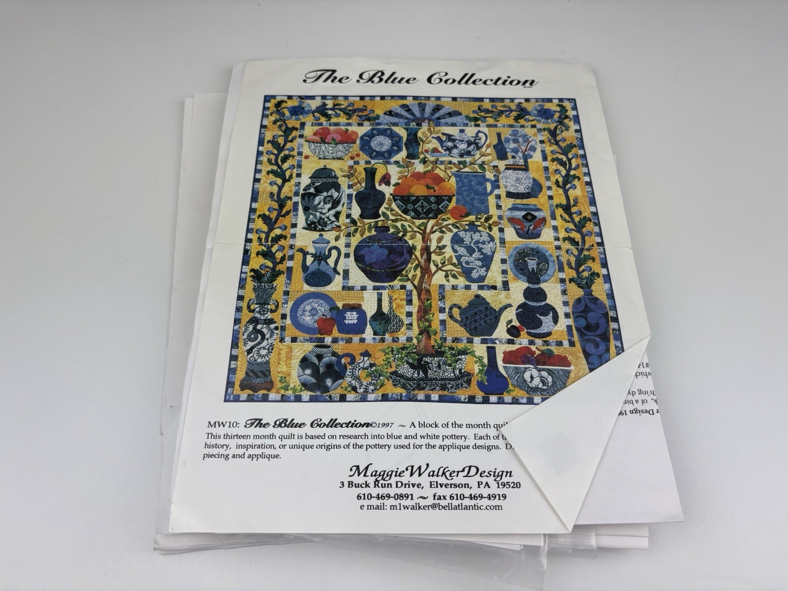 The Blue Collection Quilt Pattern Maggie Walker Designs Block Of The Month 1W