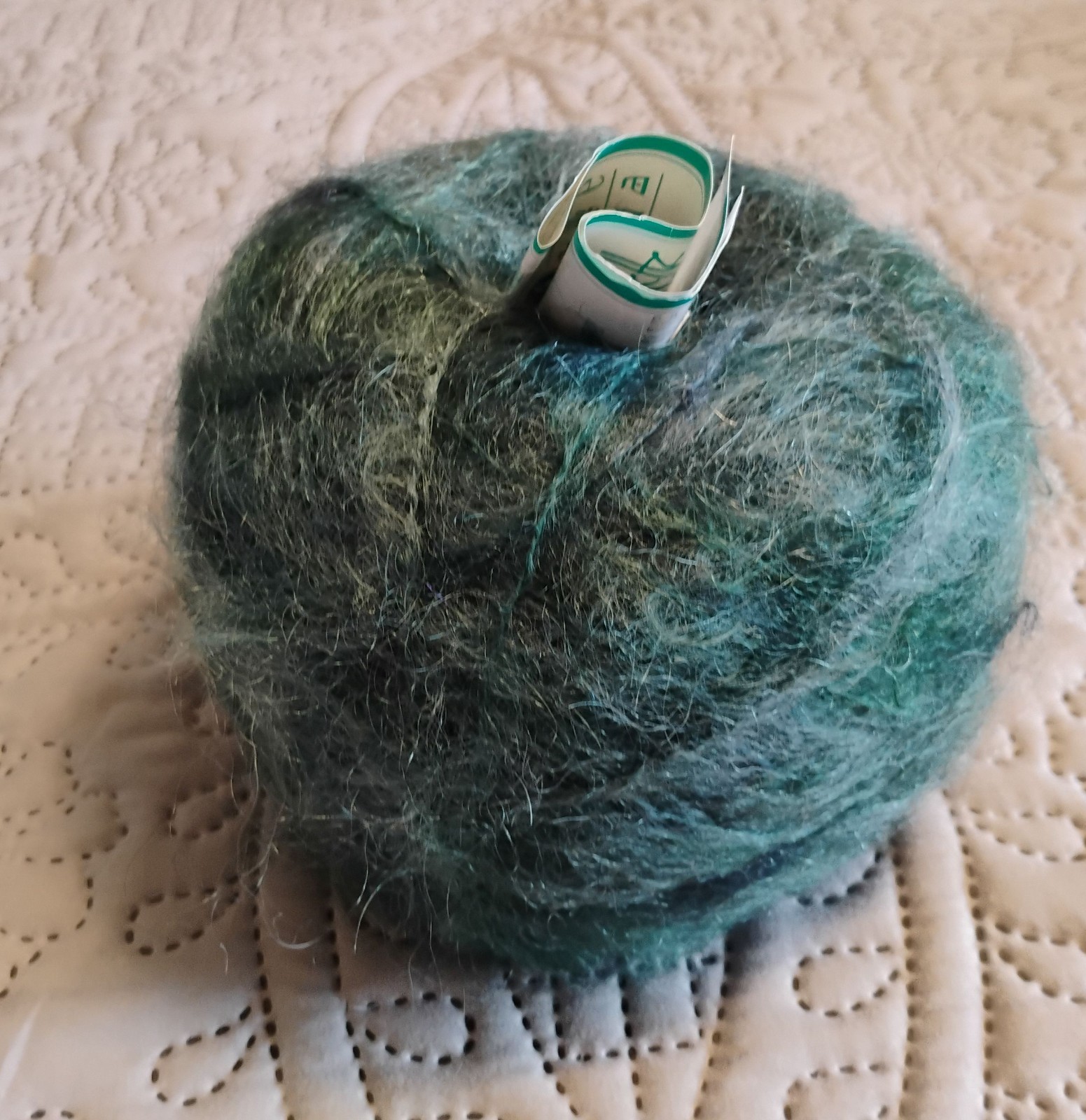 Colinette Mohair Yarn, 1 Skein Color Velvet Olive, 2 Skeins Color 58 Renaissance