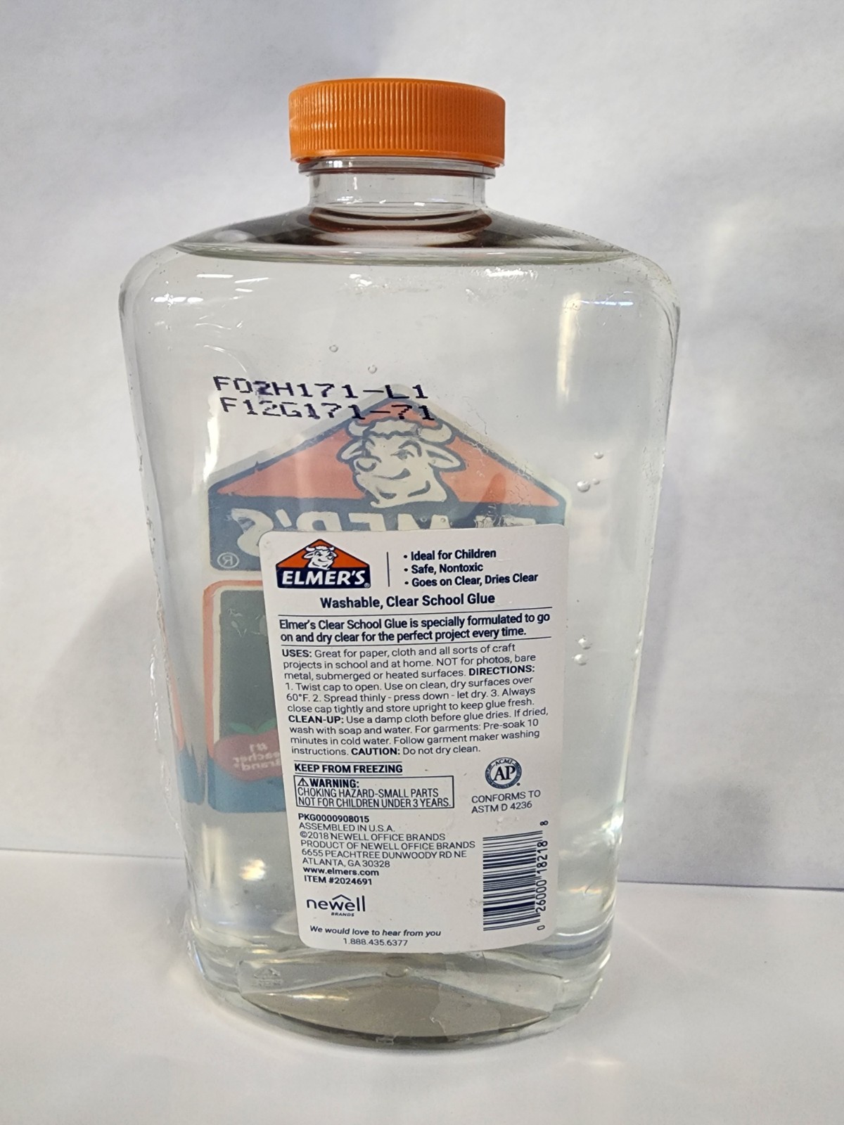 Elmer’s Clear Glue 32oz 1 Quart Washable Non-Toxic Slime Craft Classroom