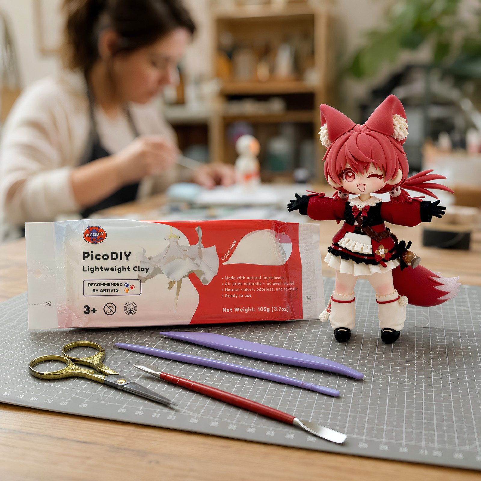 PicoDIY Lightweight Air Dry Clay, Modeling Clay for Figures, Soft & Ultra Light
