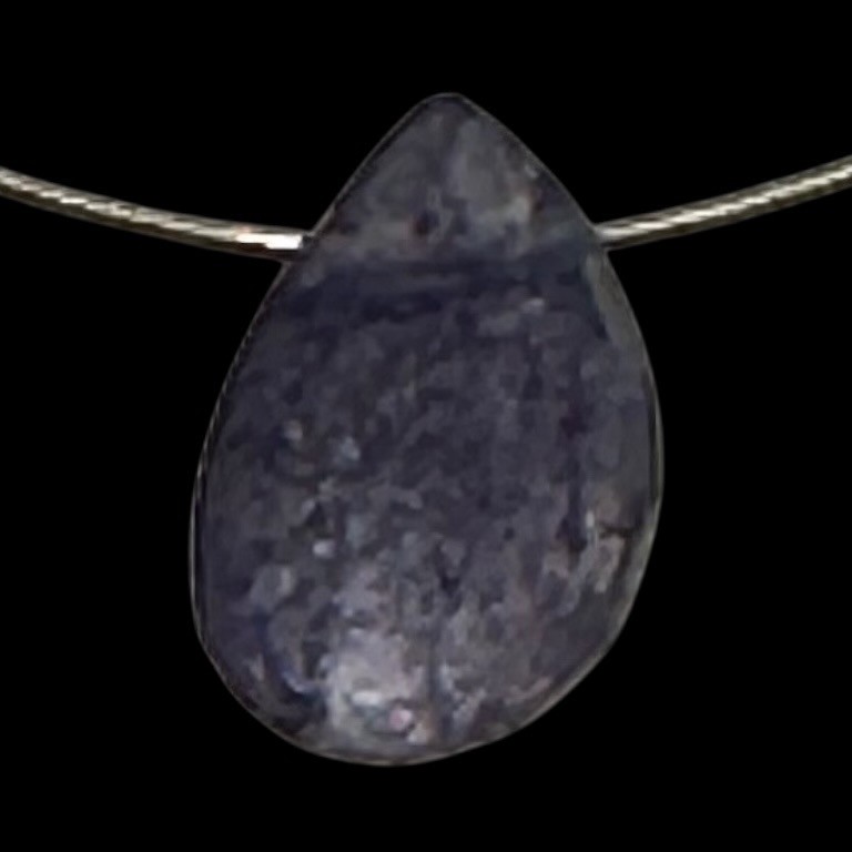 Natural Lavender Sapphire Faceted Briolette Bead | 1.19 cts | 8x6mm |