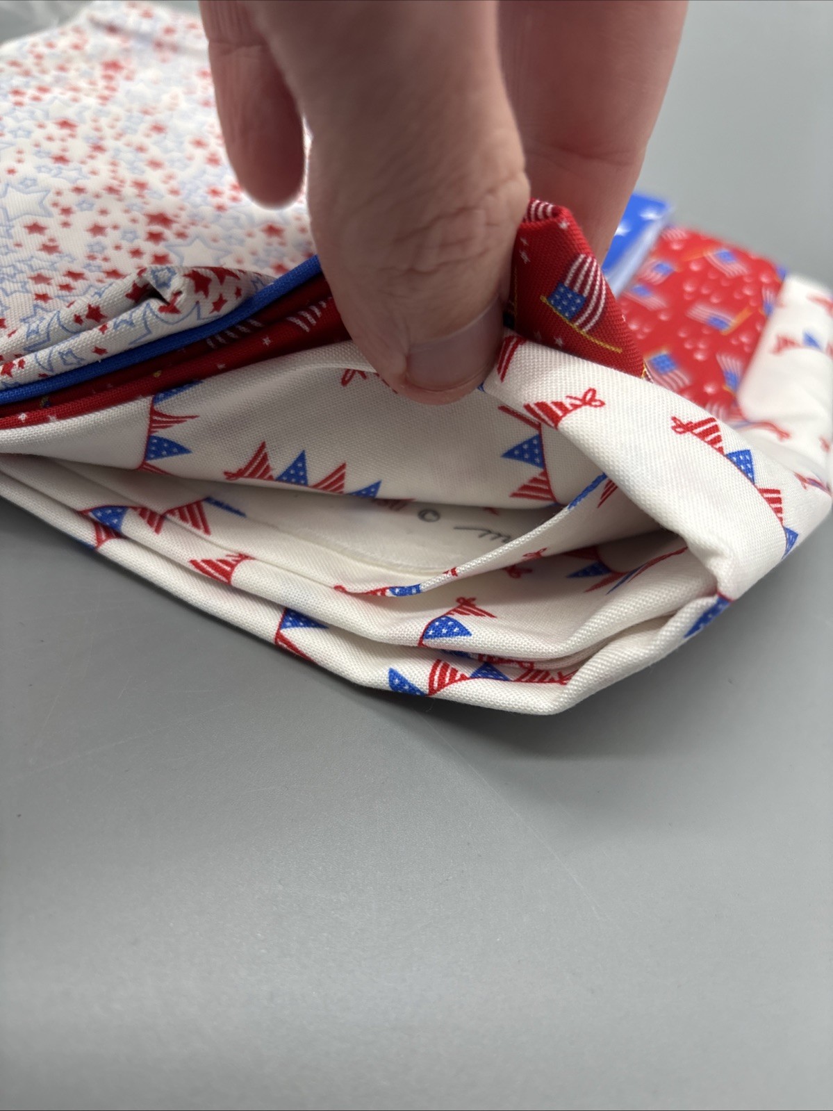 Villa Rosa Designs Unfilled American Flags Quilt Kit 11” X 58” Patriotic Pride