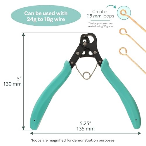 Vintaj One Step Looper – Create and Trim 1.5 mm Loops for Aqua