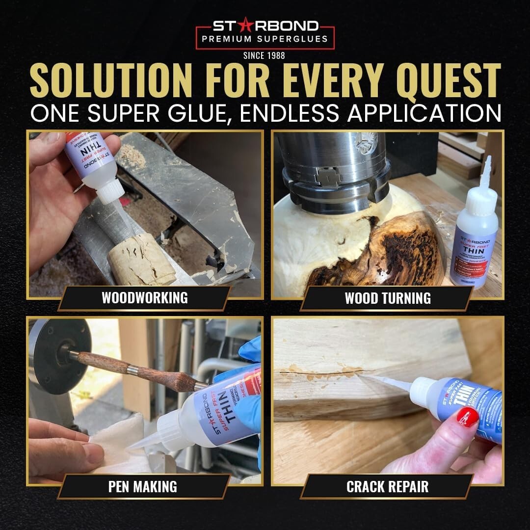 Starbond 4 oz. Super Fast Thin – Super Glue (Premium Cyanoacrylate CA Glue)