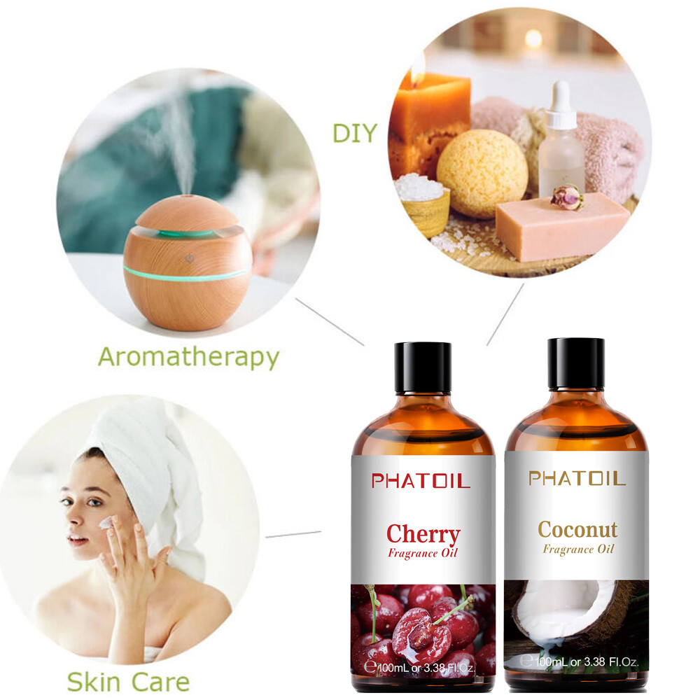 100ml Fruit Fragrance Oils for Aromatherapy, Essential Oils for Home Diffusers