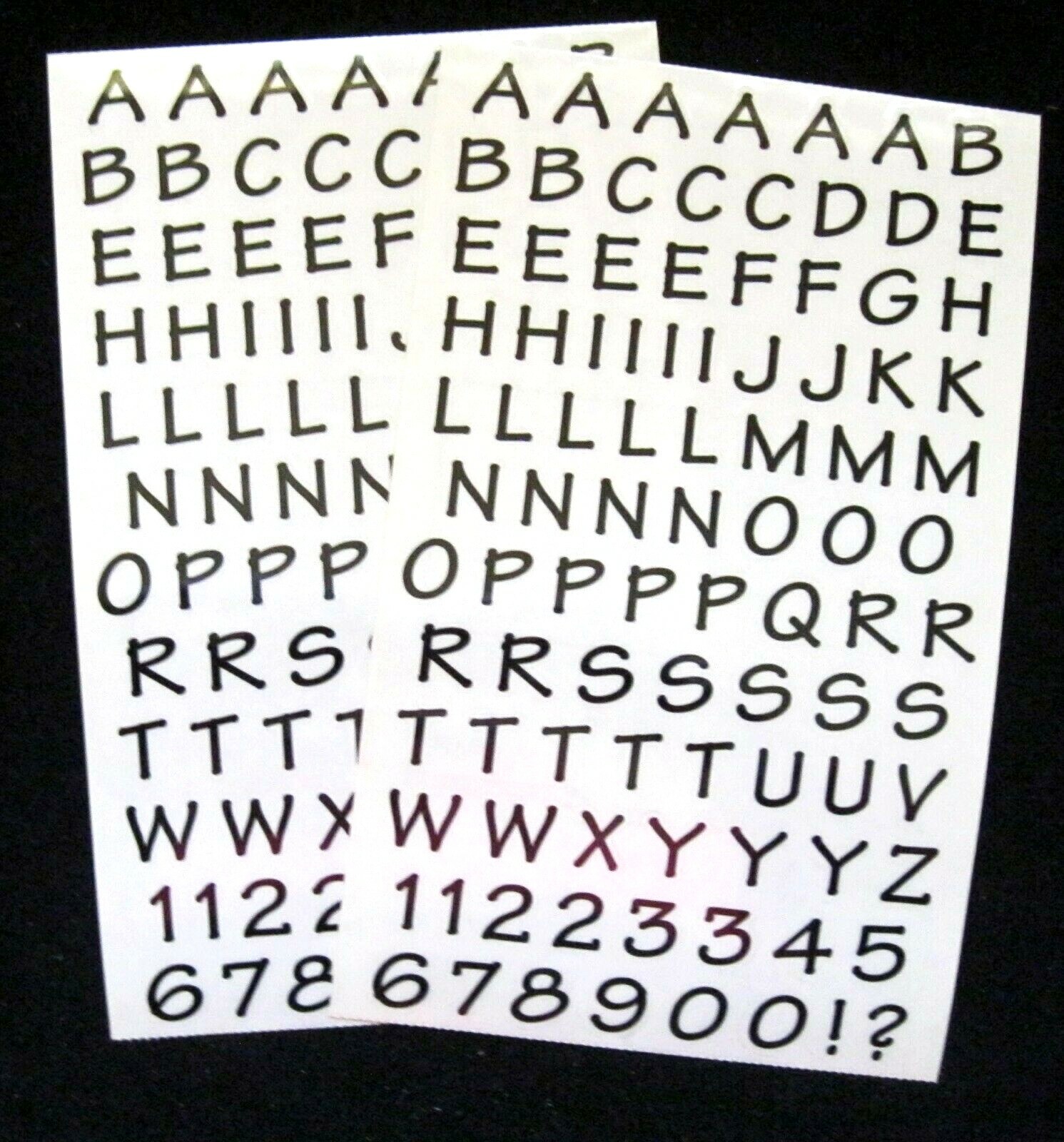 Mrs Grossman Alphabet Variety Sticker Sheets *Your Choice* See Description