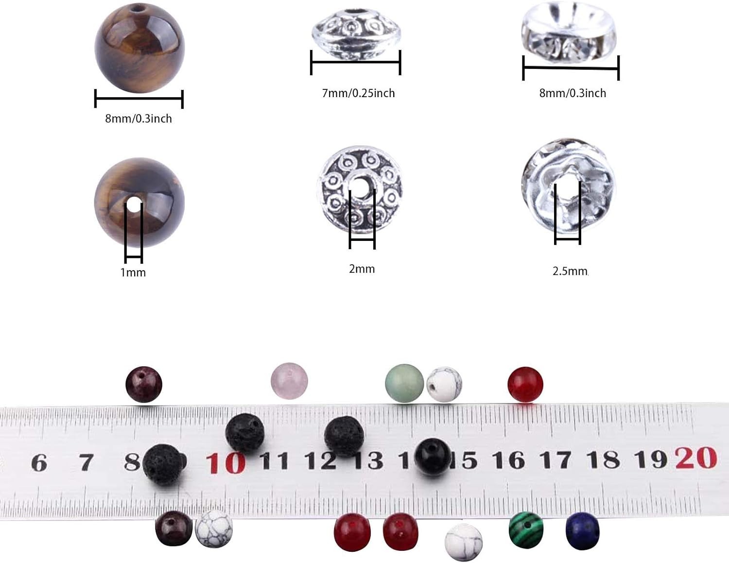 418Pcs Stone Jewelry Making Kit, Crystal Stone Bracelet Making Kit, Crystal N…