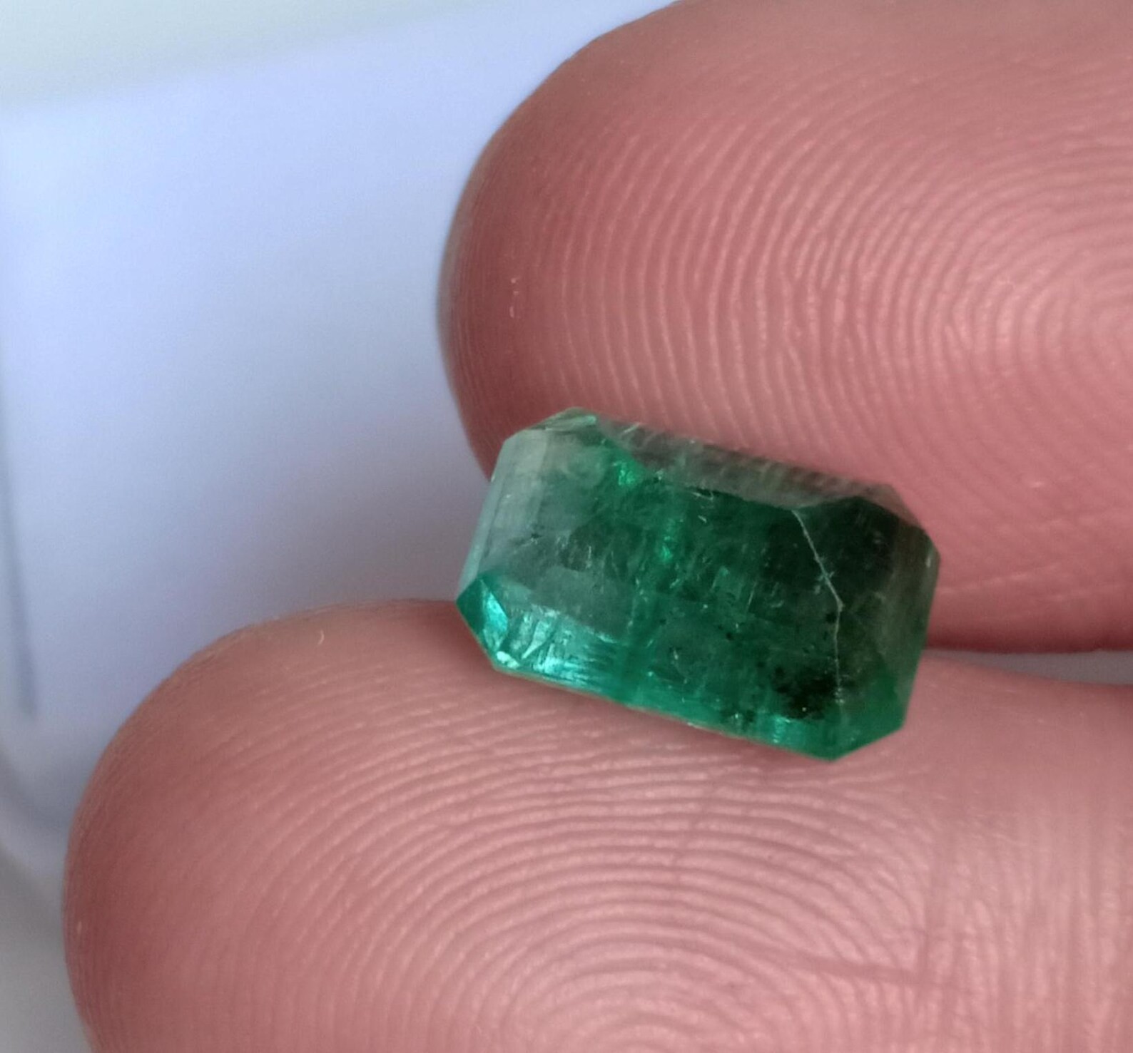 Natural Emerald 3.38 Carat Octagon Cut 11×8 MM Loose Gemstone For Jewelry