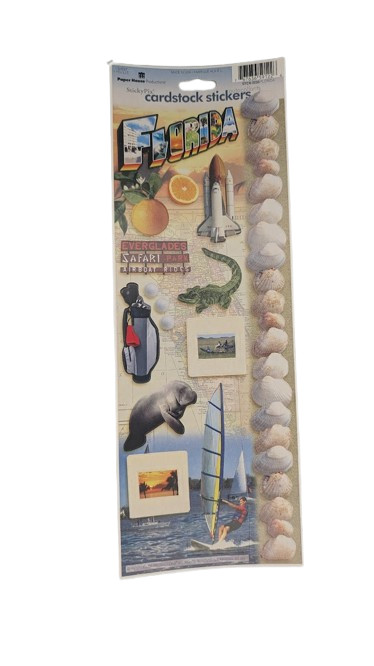 Themed Scrapbook Stickers Sheet Lot City Vacation Outdoor Travel Paper Cardstock