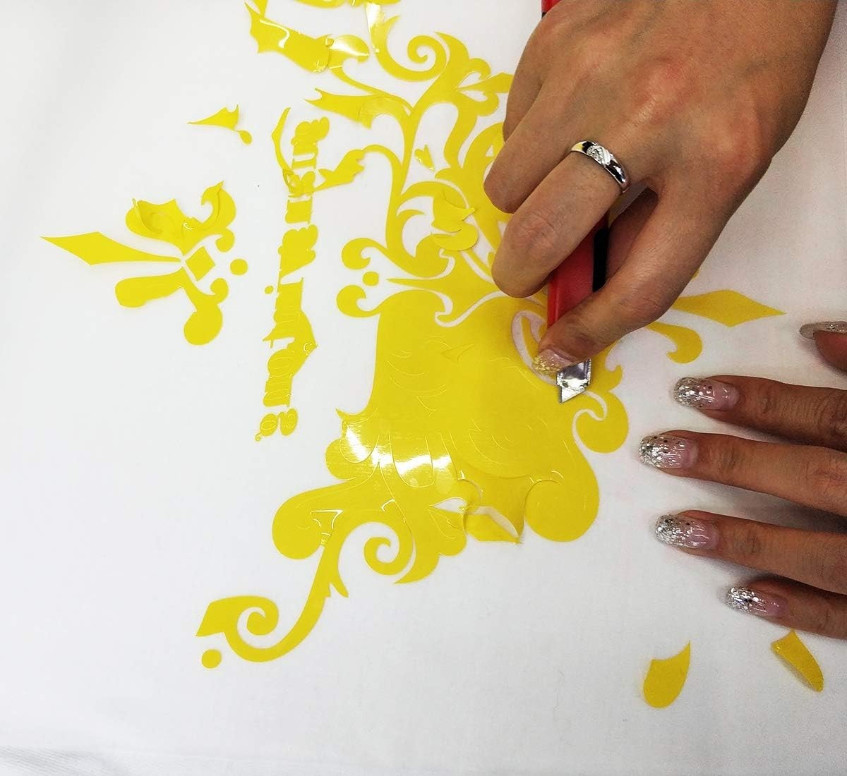 Heat Transfer Vinyl Yellow HTV Rolls, 12″ x 10ft Iron on Vinyl for T-Shirts, …